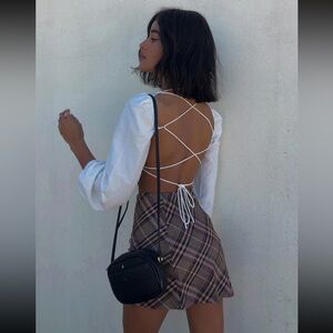 Princess Polly Darwin Mini Skirt Brown Multi